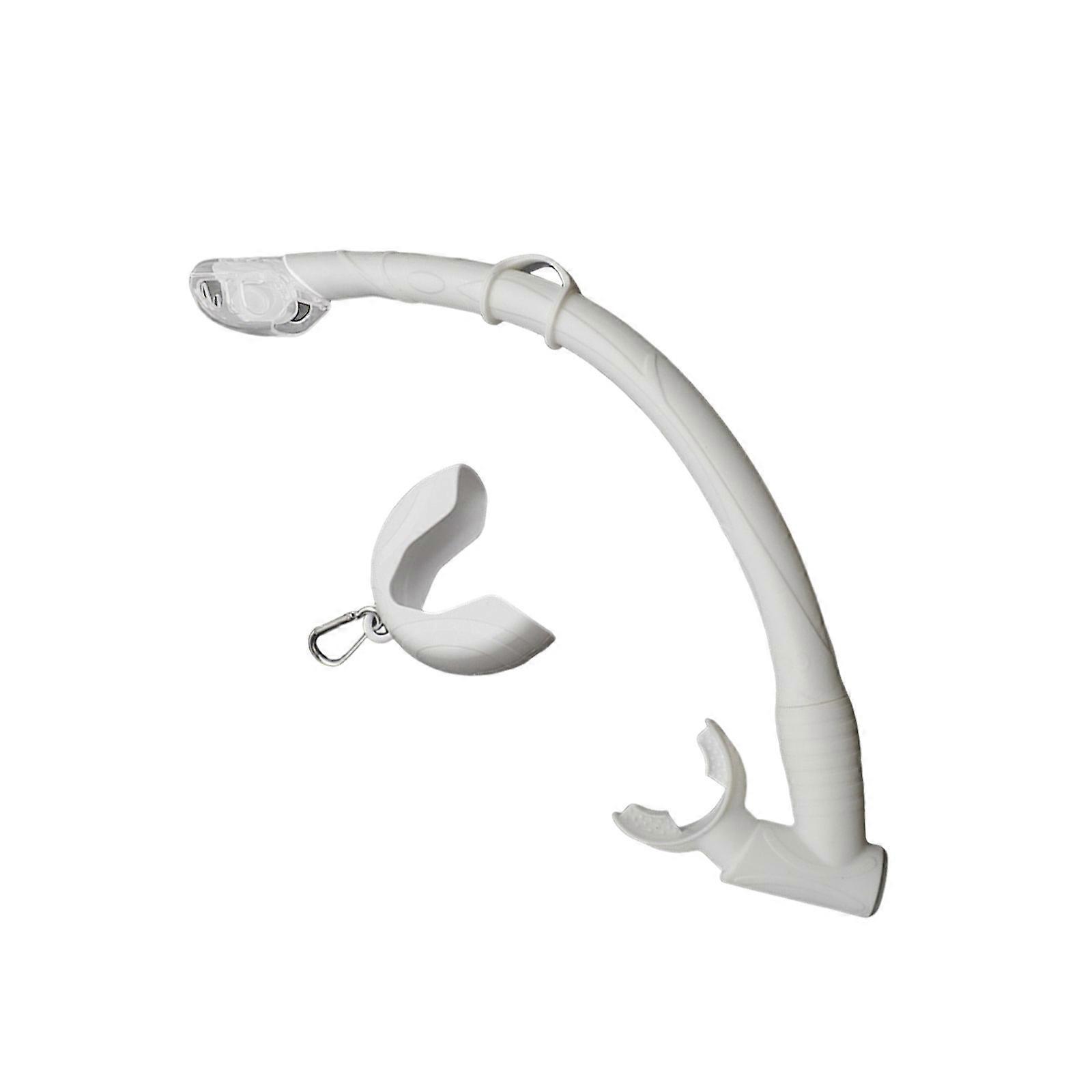 Flexible Rolls Up Snorkel Silicone Folding Snorkel with Compacts Storage Case Freediving & Snorkeling Snorkel Easy Use White