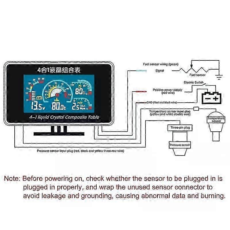 Automotive Large set Meter 12V-24V Display Panel Digital Voltmeter Dropship