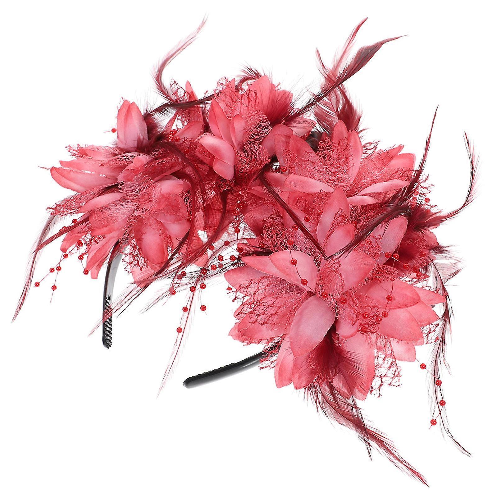 Spooky Headbands For Women Simulation Flower Headband Halloween Skeleton Cosplay Accessory Fabric Plastic 1Set