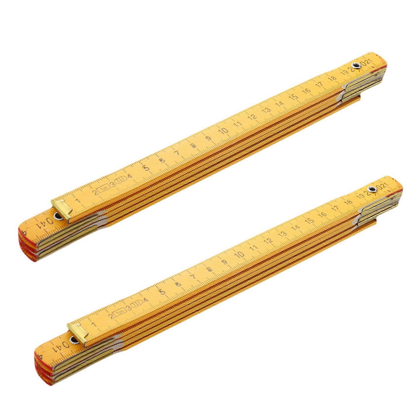 Portable Carpenter Wooden Folding Ruler