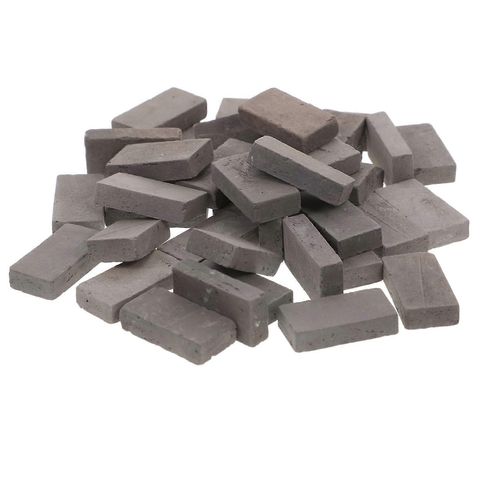 40-Piece Brick Set For DIY Dollhouse, Aquarium, Terrarium Decoration - Lightfast And Durable