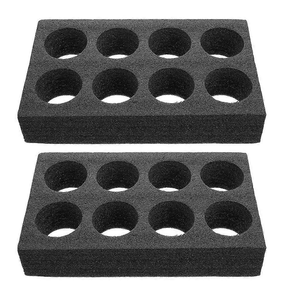 Coffee Cups Tray Drink Carrier Tray Portable Rectangular Picnic 2Pcs