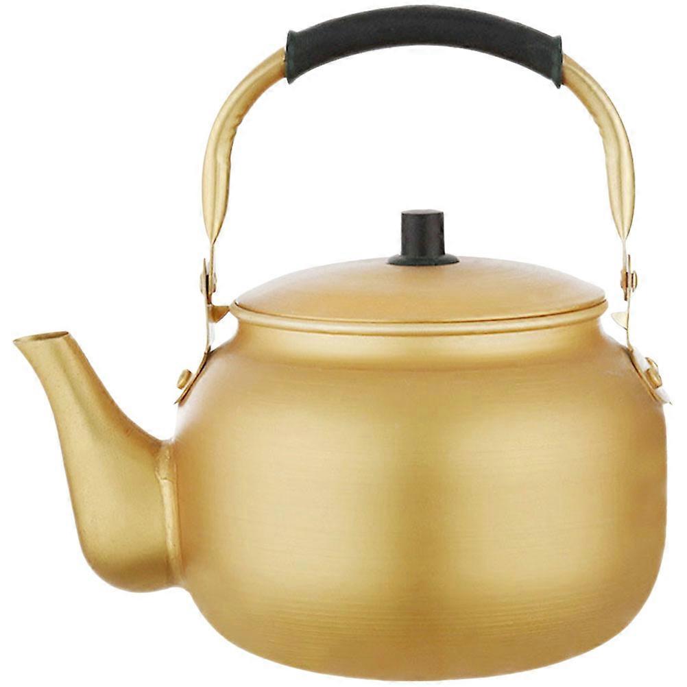 Aluminum Stovetop Water Kettle Energy Efficient Rapid Heating Tea Boiler for Induction & Gas Stoves with Ergonomic Handle and Stylish Design for