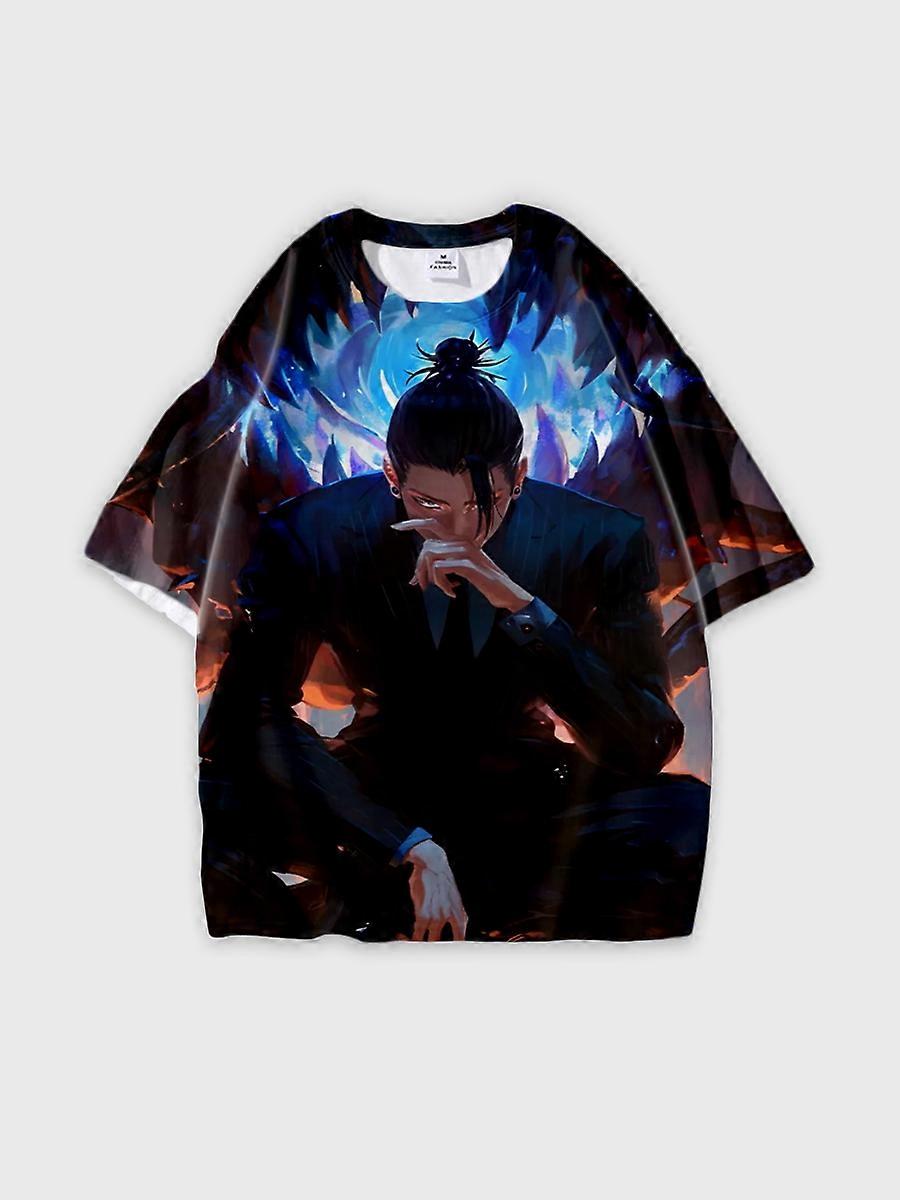 T-shirt round neck Character Pattern loose short sleeve P260