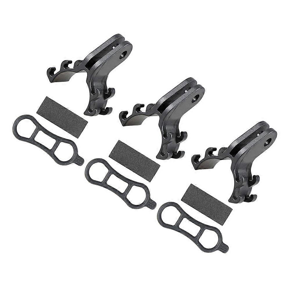 3 Sets Bike Flashlight Rack Lamp Bracket Stand for Cycling – Durable Design, Easy Installation, Compatible with Sports Cameras