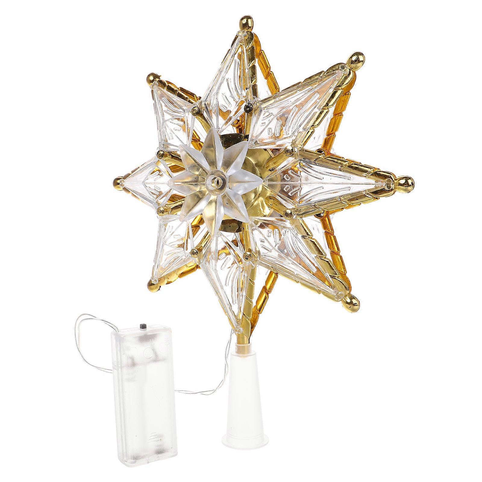 Lighted Star Tree Toppers Modern Aesthetic Five- Tree Top Decoration For House Office And 1Set