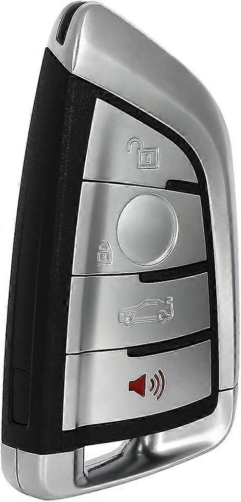 SCITOO Keyless Entry Remote Key Shell 4 Button Uncut Car Key Replacement for BMW