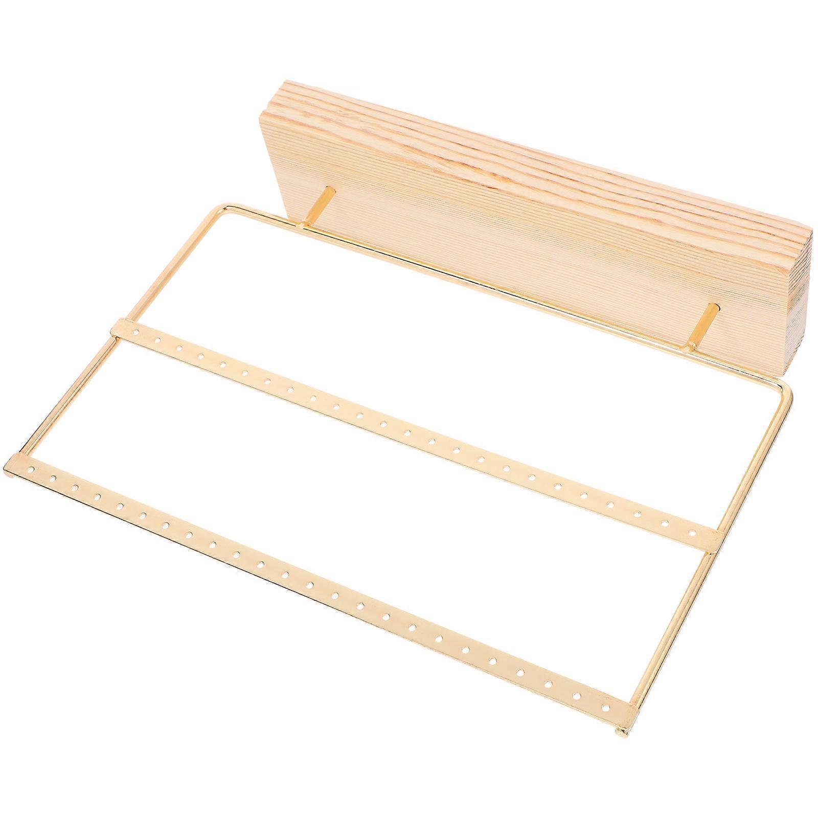 Golden Multilayer Earring Holder Organizer for of Iron with Stable Base and Attractive Design 4.7x7.1 Inches