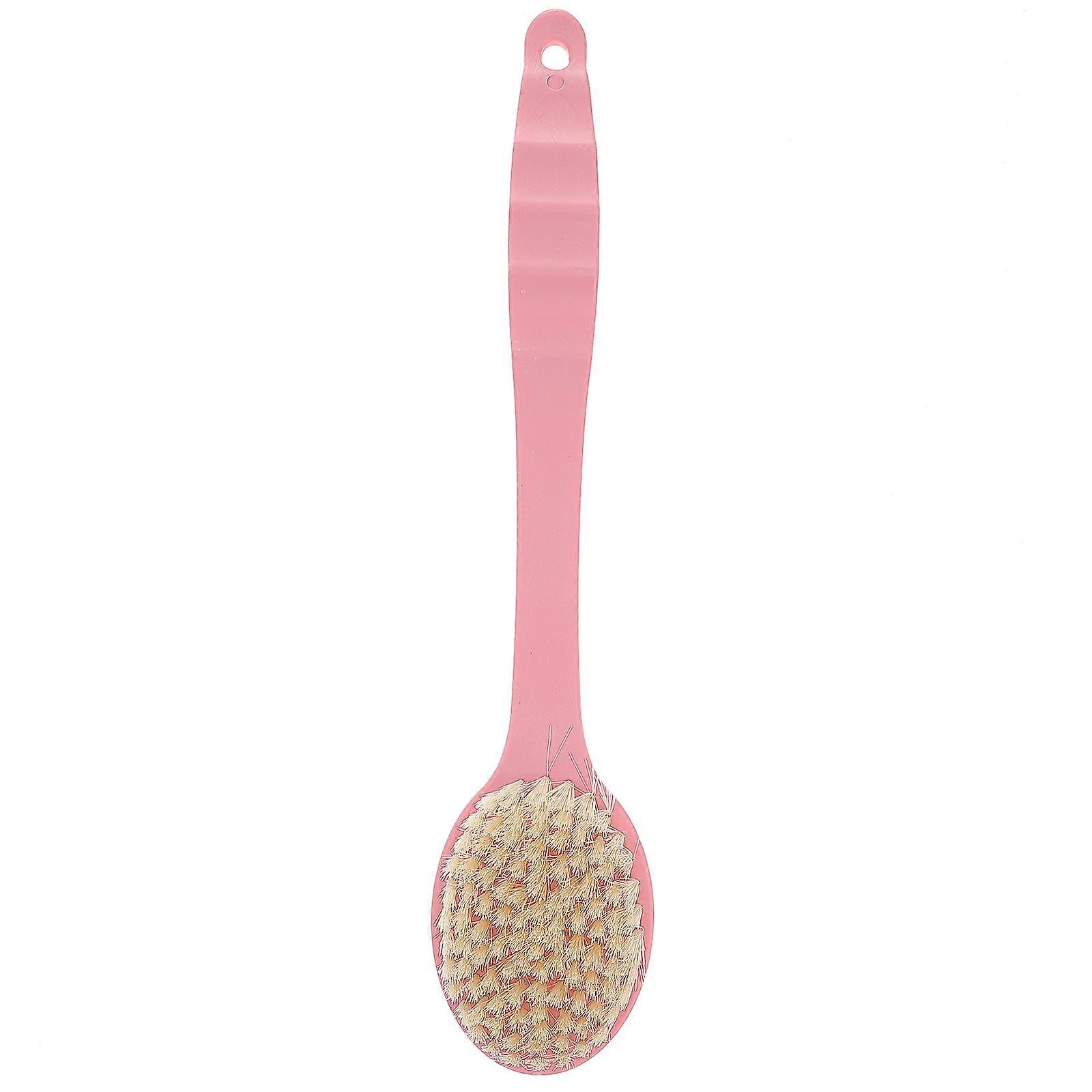Curved Bath Body Shower Brush Long Handle Back Scrubber 1 Set
