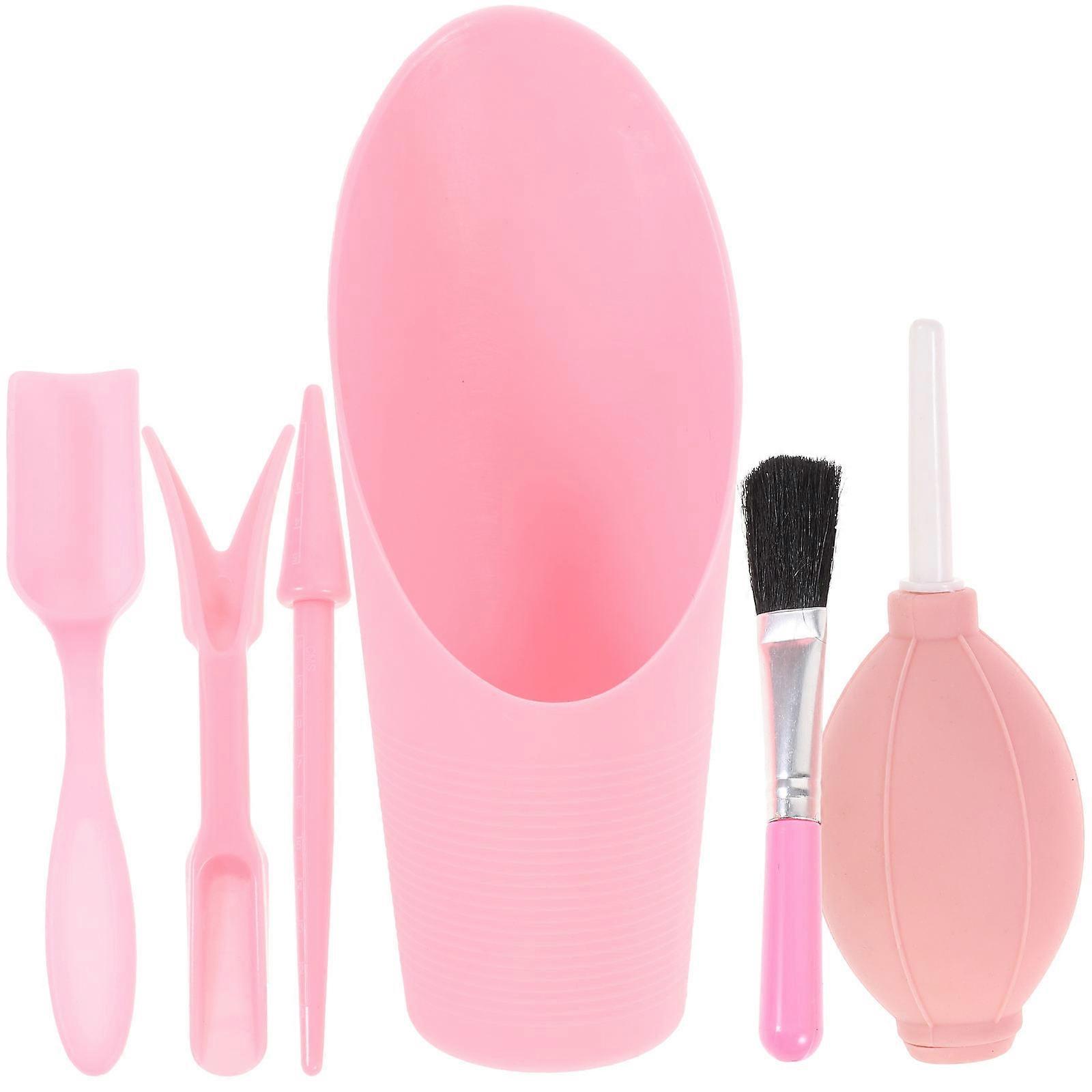 Pink Gardening Tool Set Made of Premium Plastic for Small Gardens and Indoor Plants Use 6 Pieces