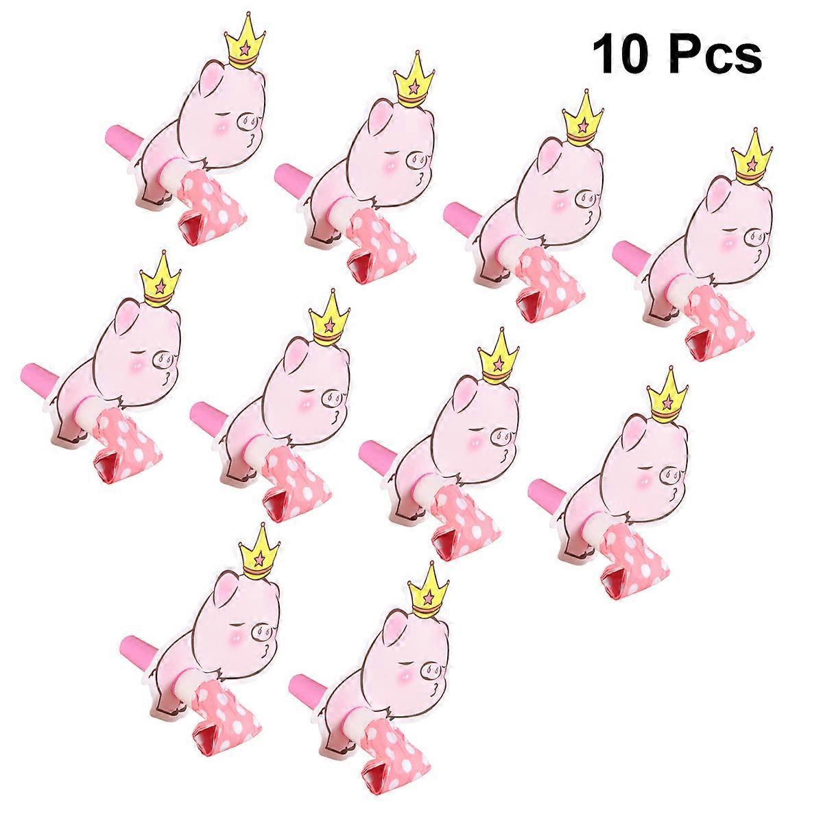 Whistles for Kids Made of Plastic Perfect for Birthday and Holiday Parties 10pcs