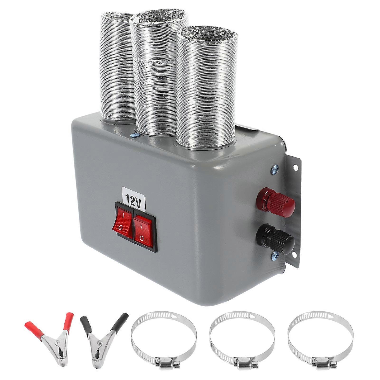 Auto Defroster Car Heater Demister Safe and Reliable Energy Saving No Open Flame 1Set Silver 13 x 18 x 11 cm