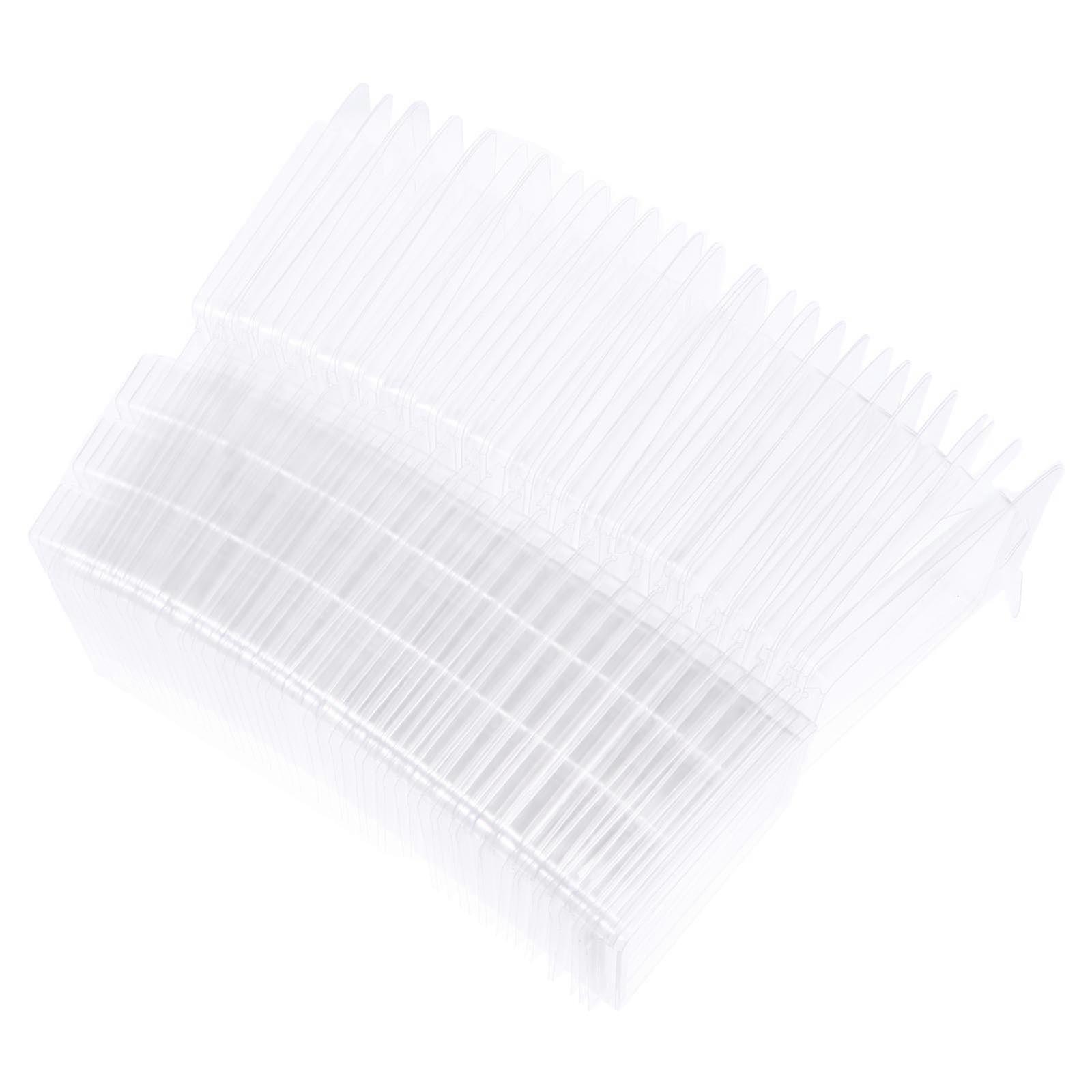 White Clamshell Cases for DIY Fudge Wax Melt Molds Made of Durable Plastic 50 Pieces