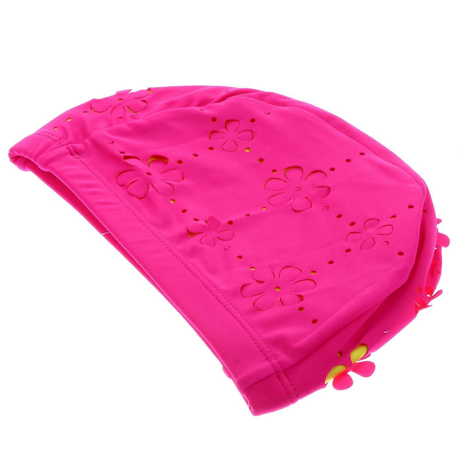 Stylish Adult Flower Petal Swim Hat for Long Hair – Sun Protection Design for Swimming, Bathing & Pool Use – Women's Cap