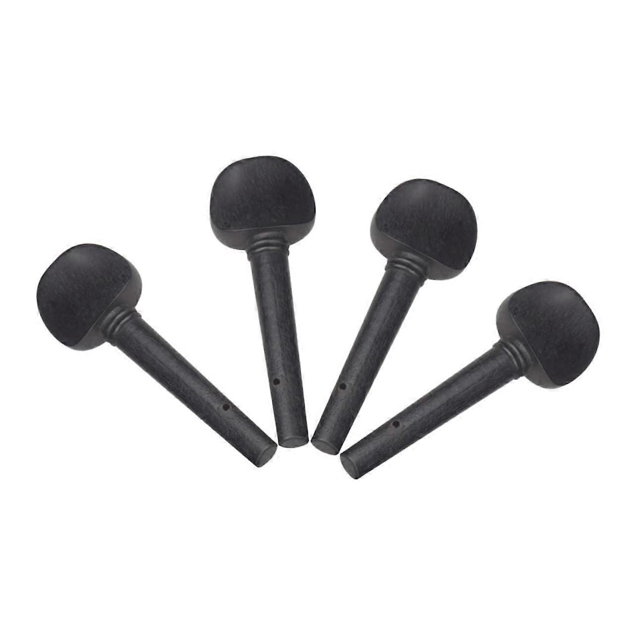 Violin Tuning Pegs Set Of 4 Wood Black 4.7x1.6x0.5 cm Fine Tuning Pegs For Violin Compatible With Violin Tuning Keys