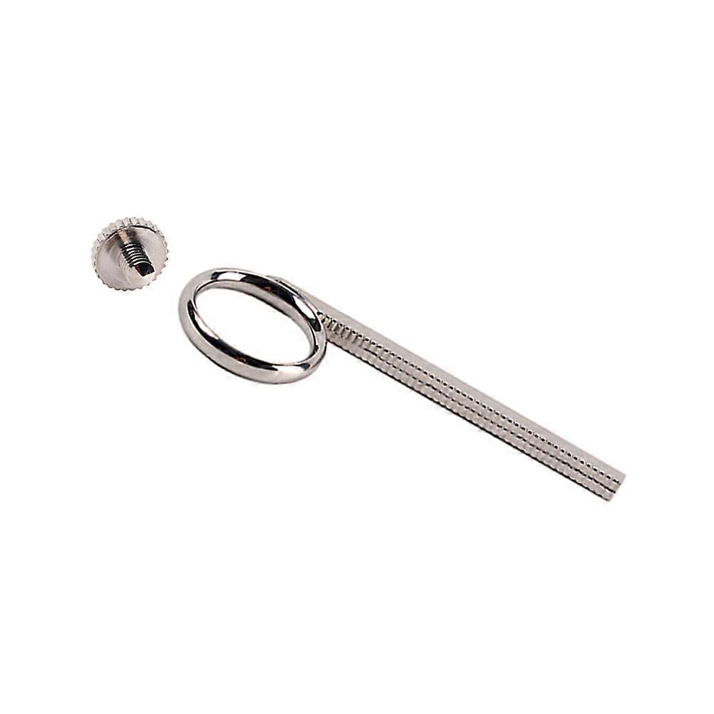 Fém trombita ujjhúzó gyűrű tartozék csere a trombita szerelmeseinek könnyű ezüst 2db