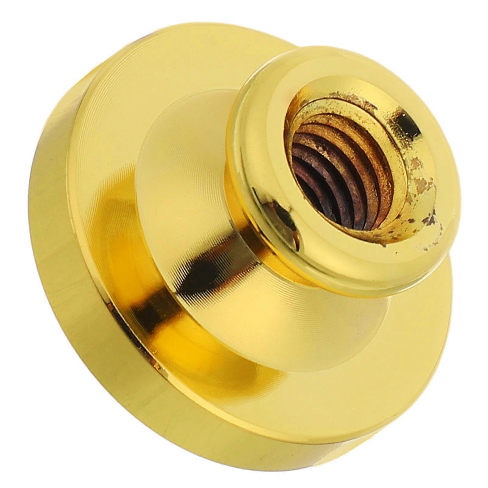 Golden Brass Blank Wax Seal Stamp Head for Decoration with Smooth Surface and Clean Imprint 1.5 inch diameter