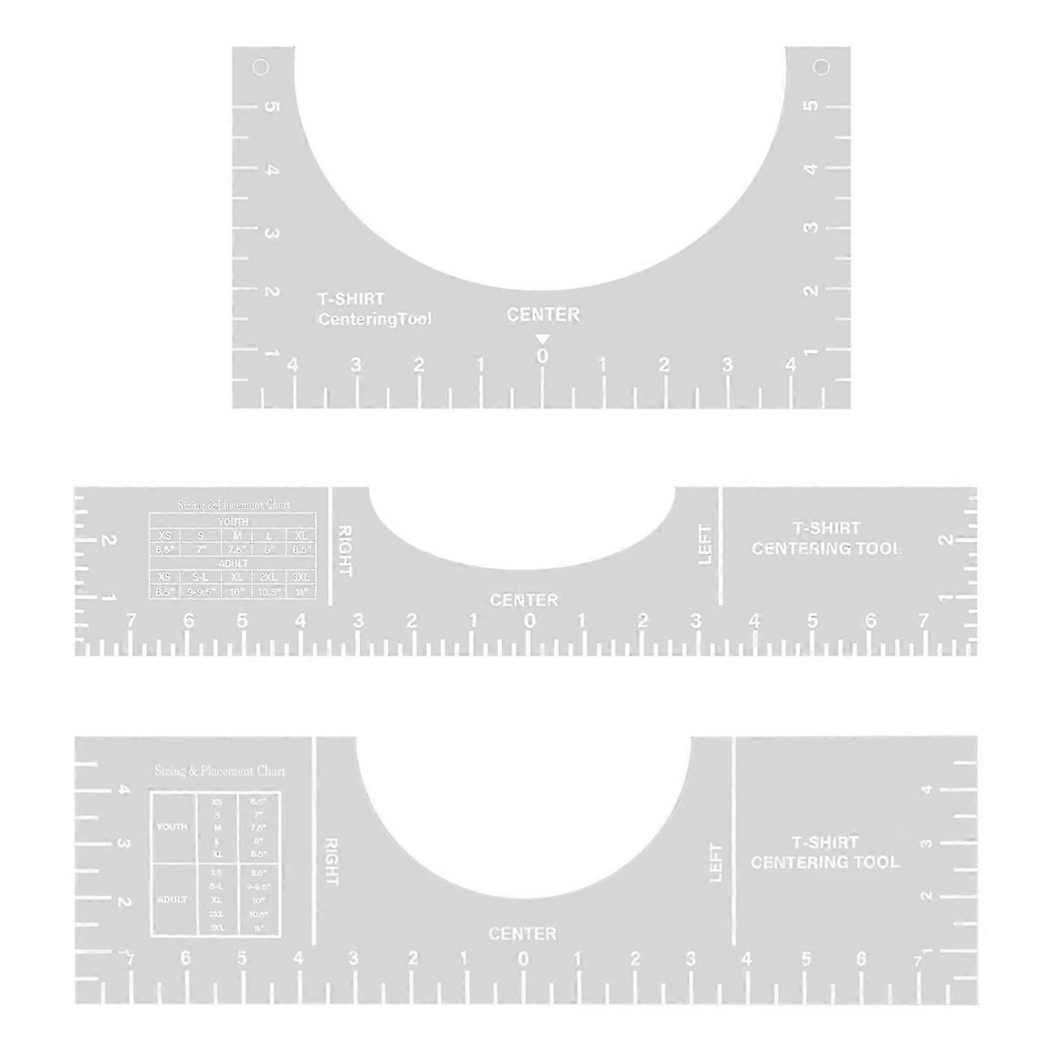 -Shirt Placement Guide Ruler,-shirt Making Measuring Tool
