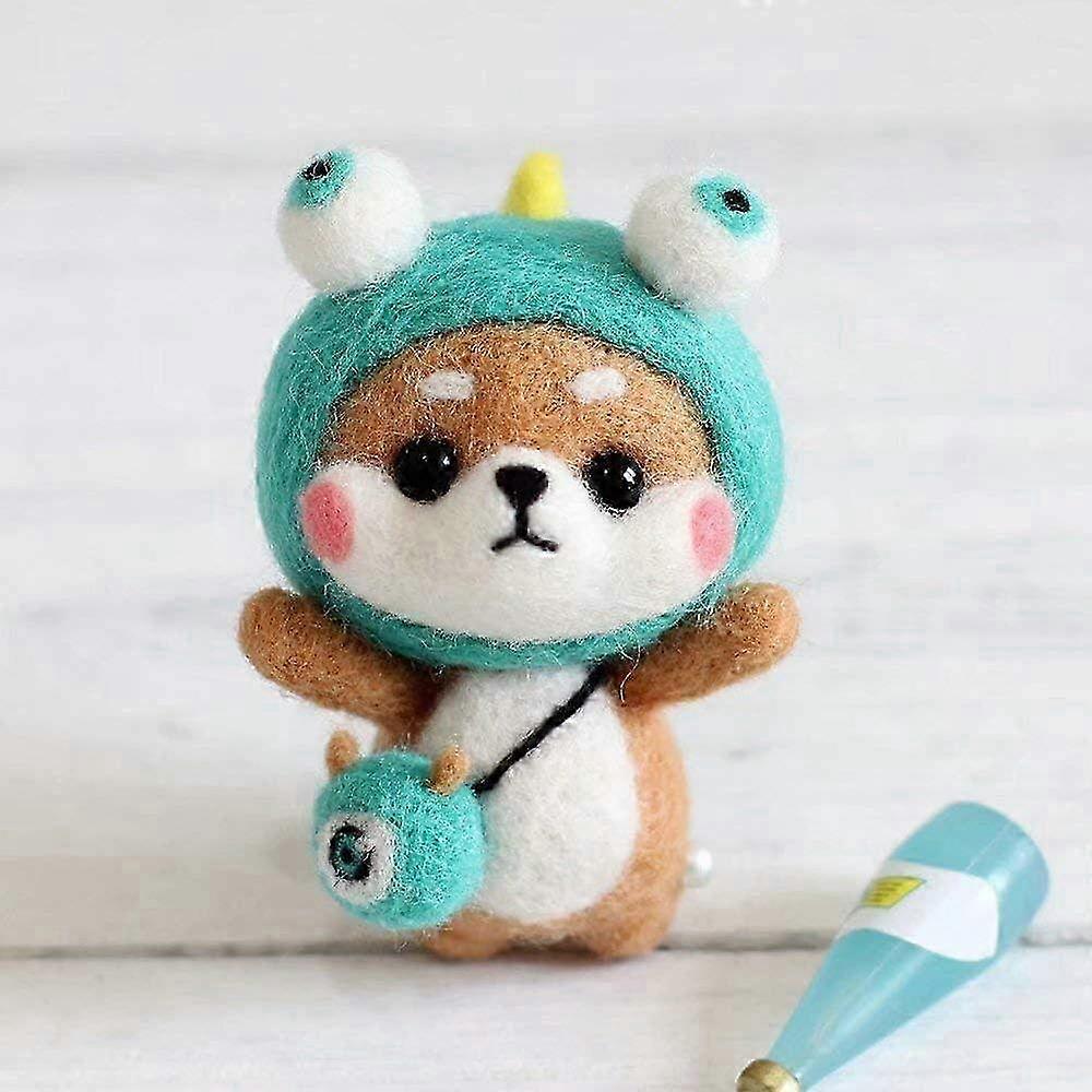 Súprava na plstenie ihly pre bábiky zvierat s nástrojmi pre začiatočníkov - nedokončená súprava na plstenie vlny pre kreatívne darčeky pre deti