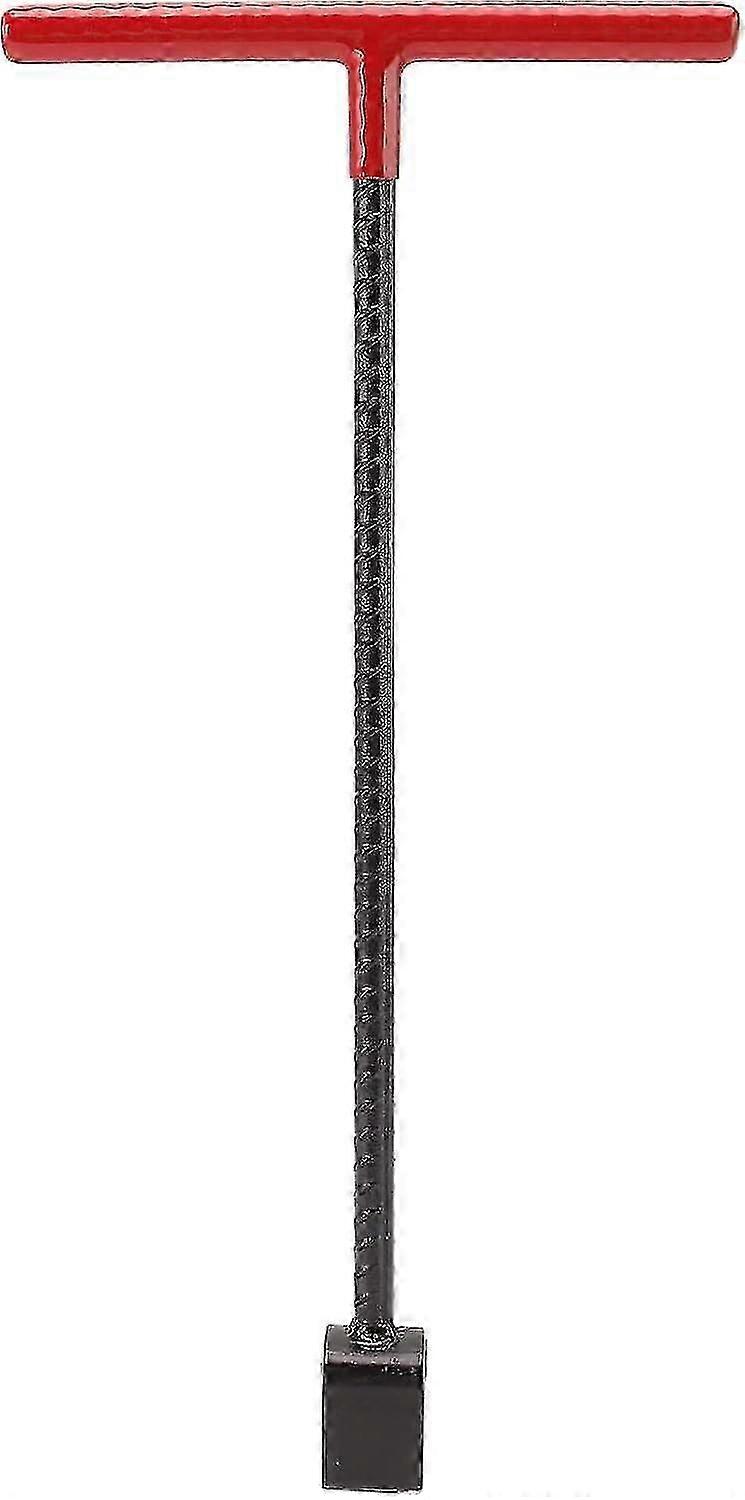 Heavy Duty 4 Way Utility Water Meter Key Wrench: Sturdy Yellow Valve Shut Off Tool