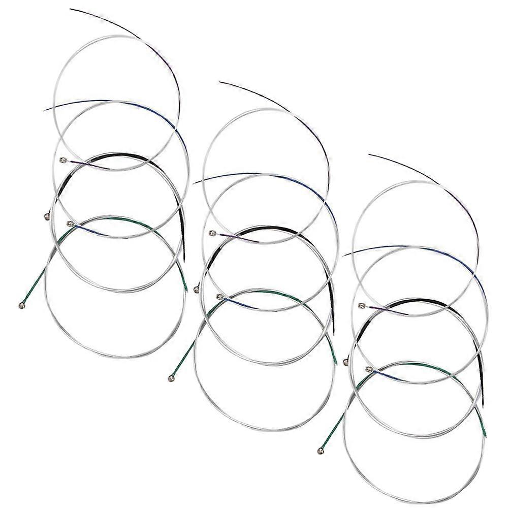 Assorted Color Violin Replacement Strings For Music Practice Violinists 12 Pieces