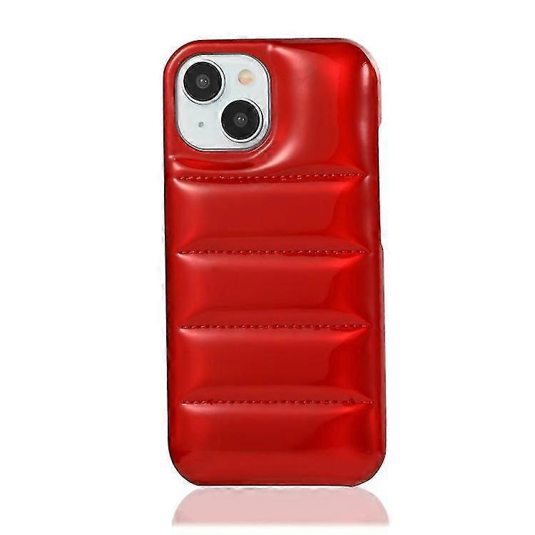 For iPhone 12 Laser Aurora Down Jacket All-inclusive Phone Case