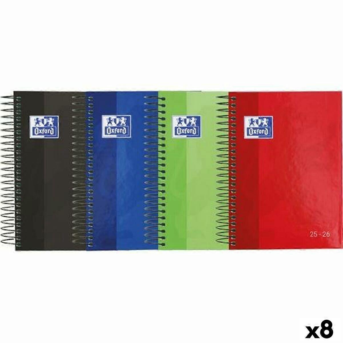 Diary Oxford SCHOOL 1/8 12 x 18 cm 2025-2026 (8 Units)