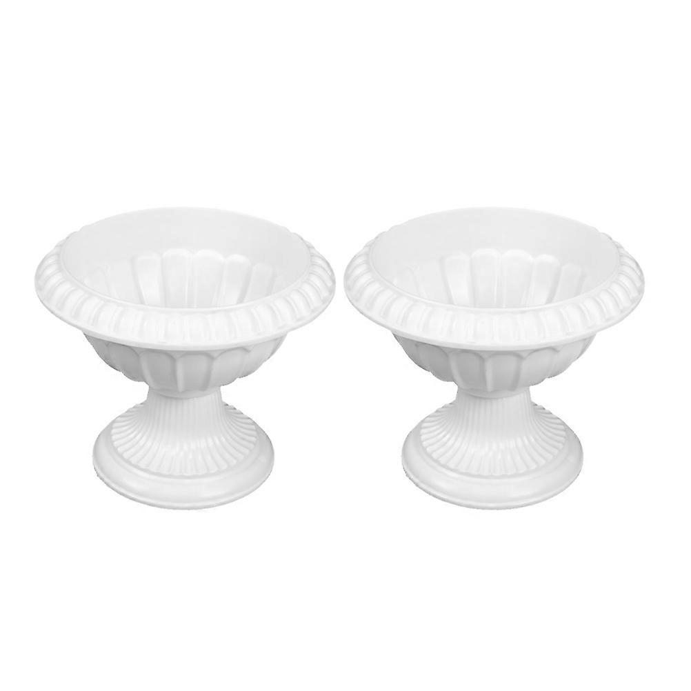 White PP Material Decorative Columns Flowerpots for Wedding and Party Decoration Creating Grand