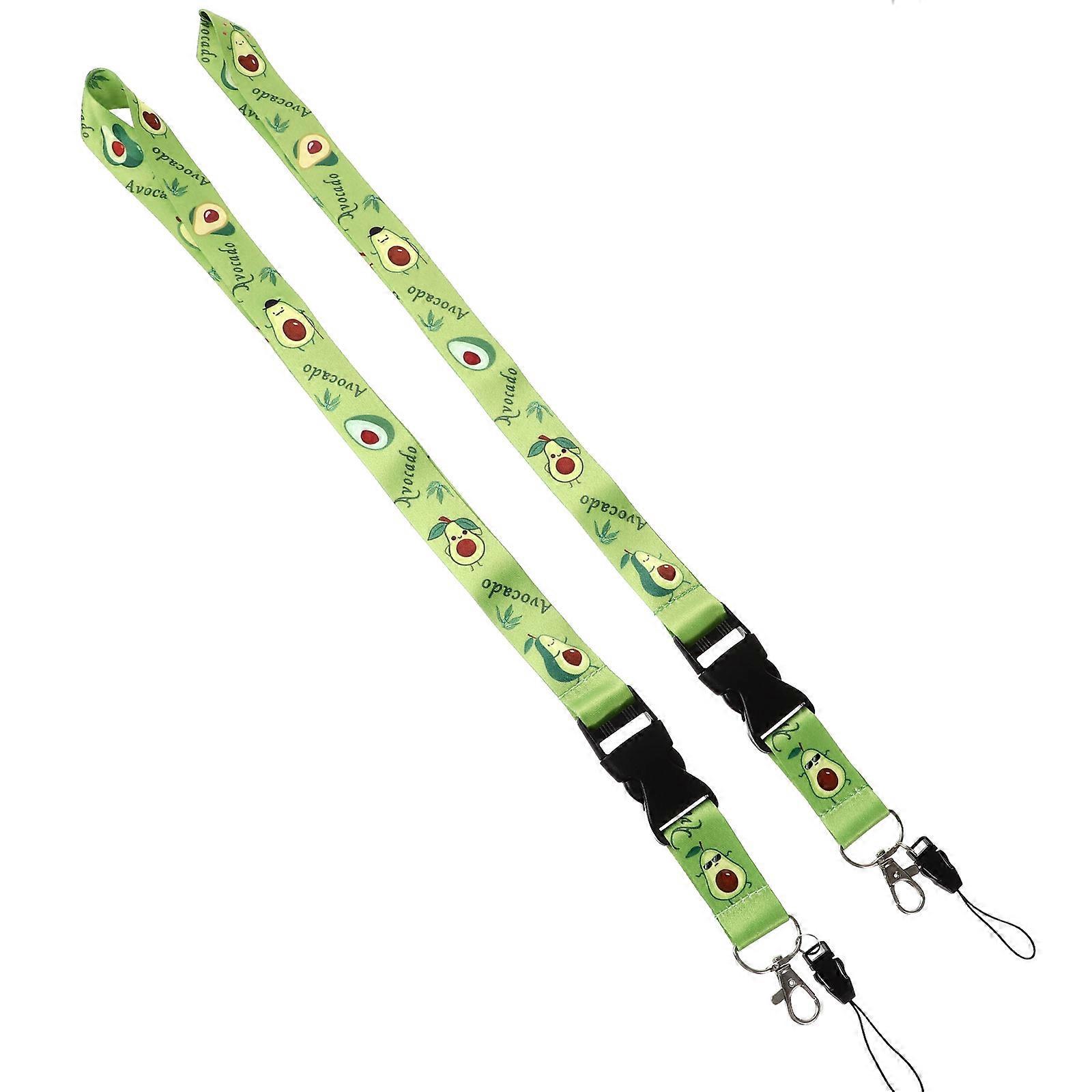 Cellphone Lanyard 2Pcs Multi-function Lanyards Great For Mobile Phones Cameras Keys Portable Green Design