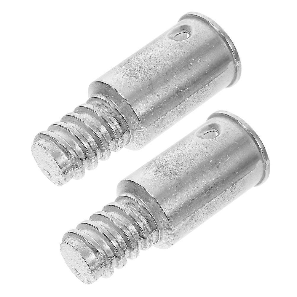 Metal Threaded Handle Tips for Extension Pole Durable Adapter for Mop, Broom & Brush Easy Installation & Thread Design, Compatible with Poles