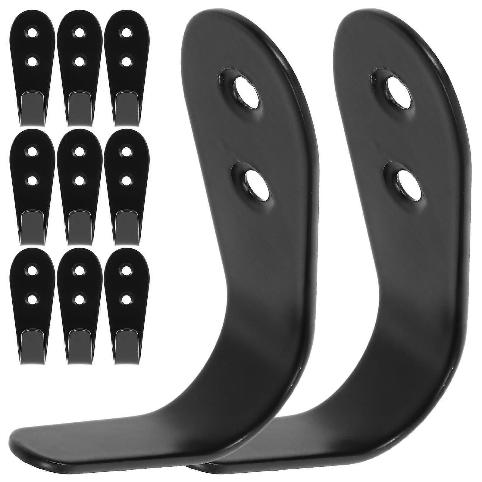 Decorative Clothes Hooks Stainless Steel Wall Mount Hook for Hanging 12Pcs