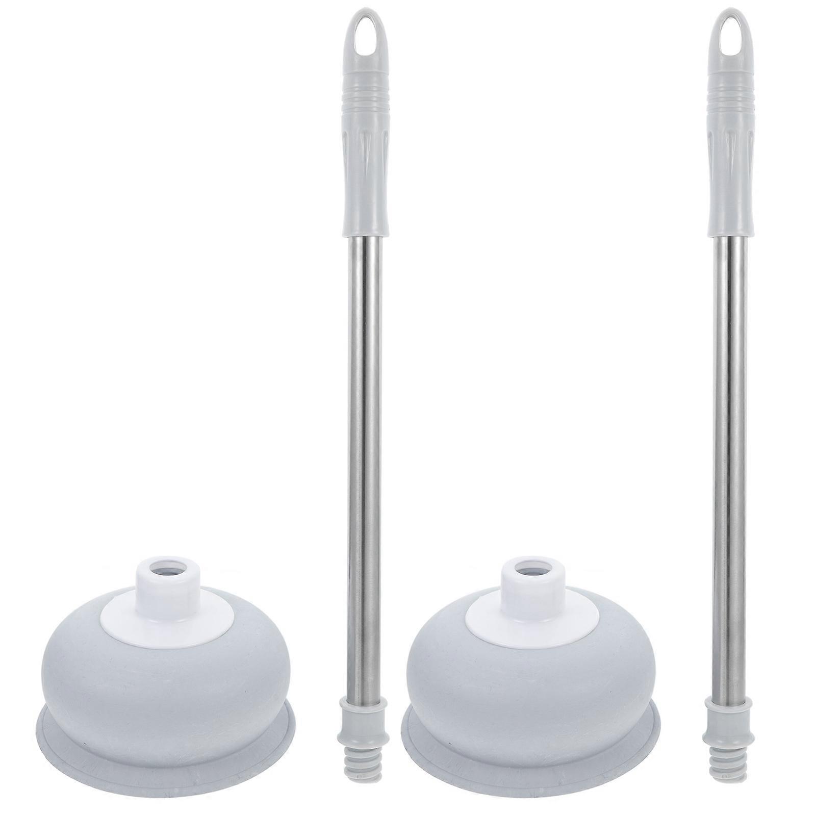 Heavy Duty Toilet Bowl Plunger Set – Clog Remover for Bathroom and Kitchen Drains – Multi Use Plumbing Tool for Home and Office