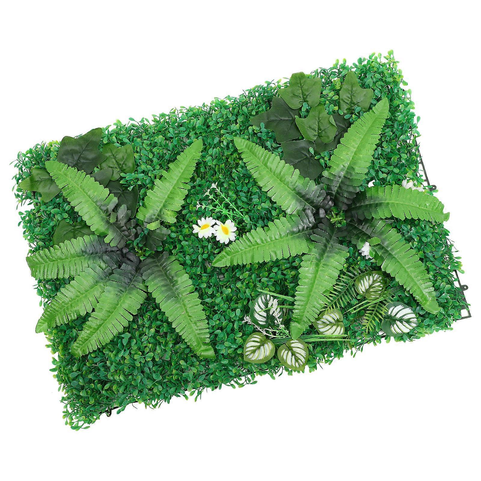 Artificial Plant Wall Panel for Decoration Green PVC Realistic Simulation Versatile Application 1