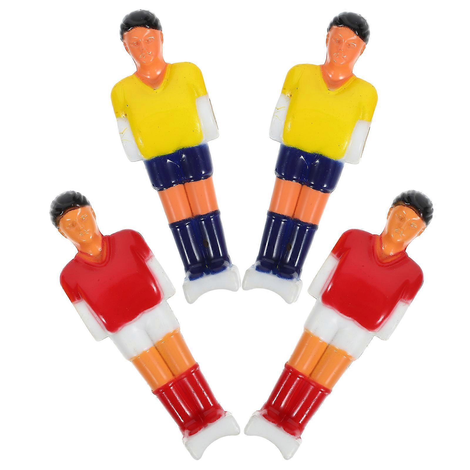 Foosball Player Toys Made of Durable PVC for Decor Desktop Football Players 4 Pieces