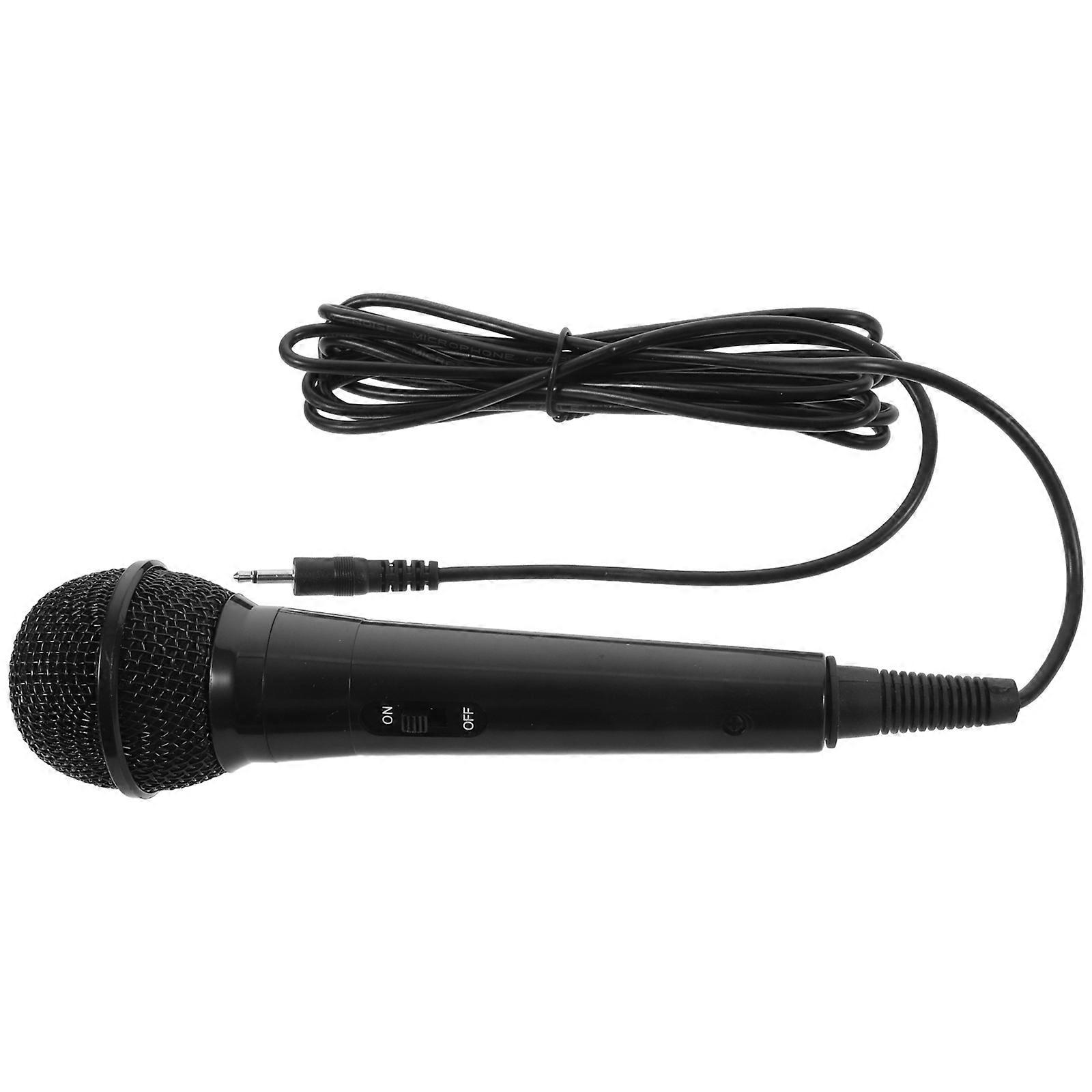 Wired Microphone for Computer Use with Metal and Plastic Build Black Color 3.5mm