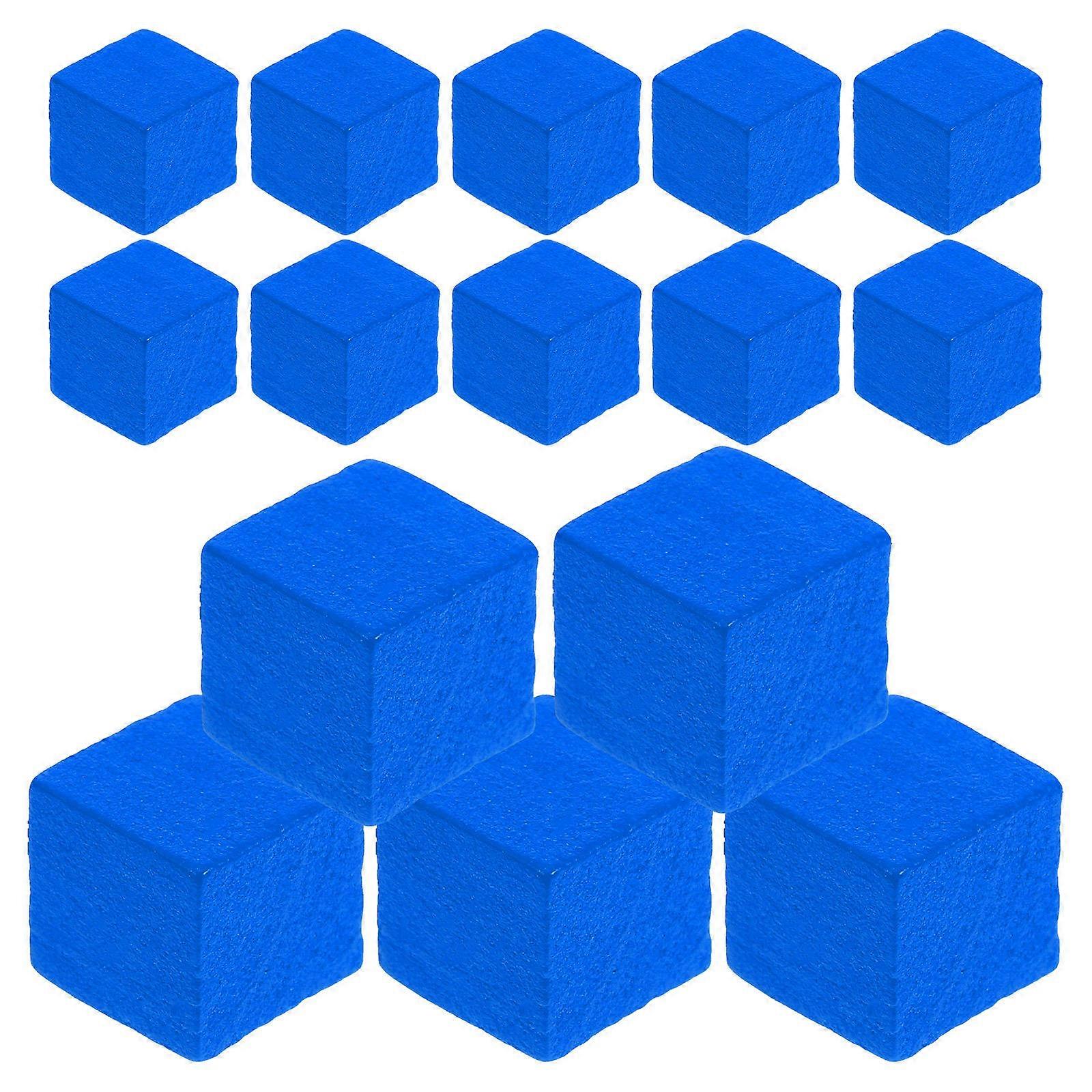 Blue Wood Game Pieces for Playing Durable Small Chess Tokens Versatile Board Game Accessories 50pcs