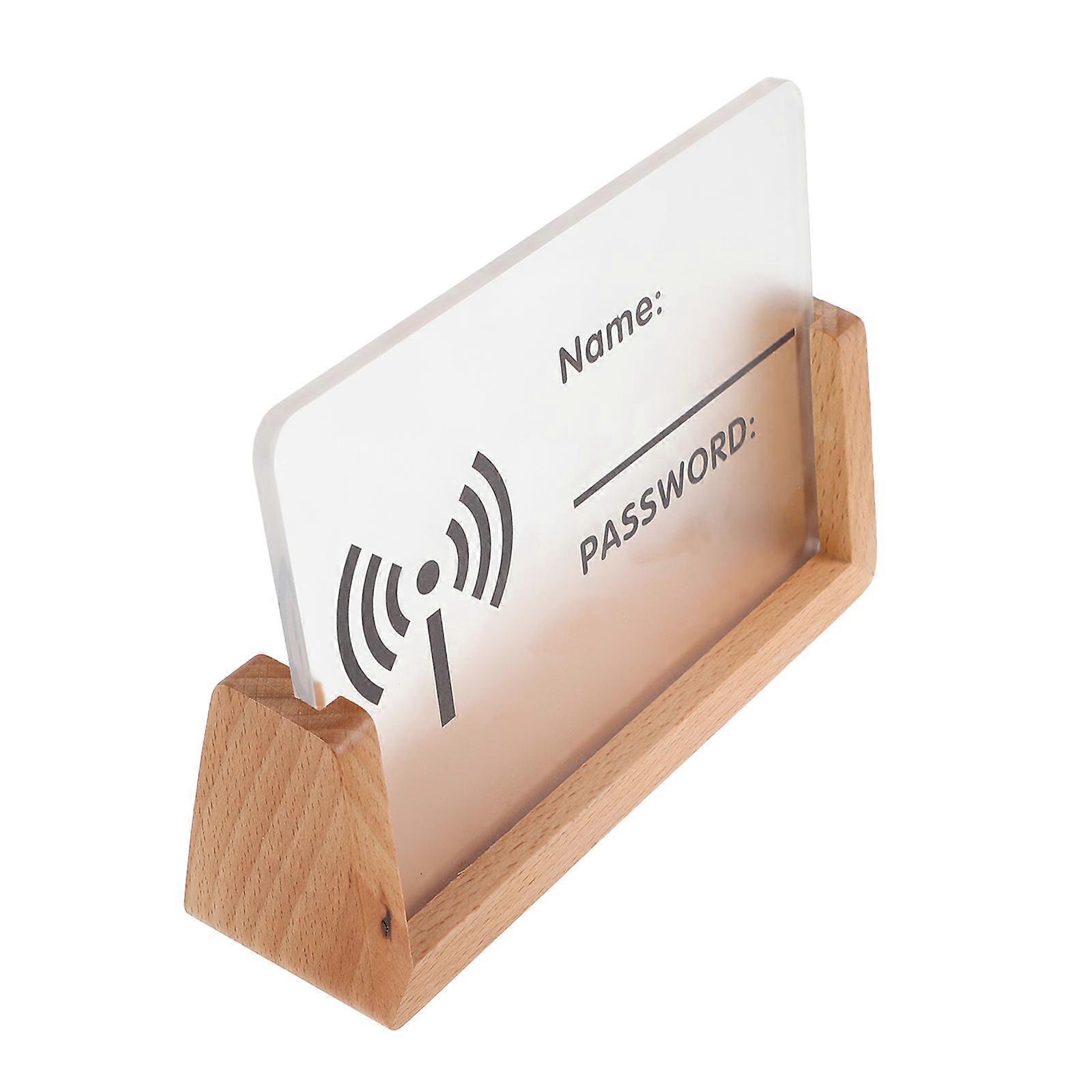 Essential Wifi Display Sign For Business Owners Acrylic Sign For Home Decor 1Set
