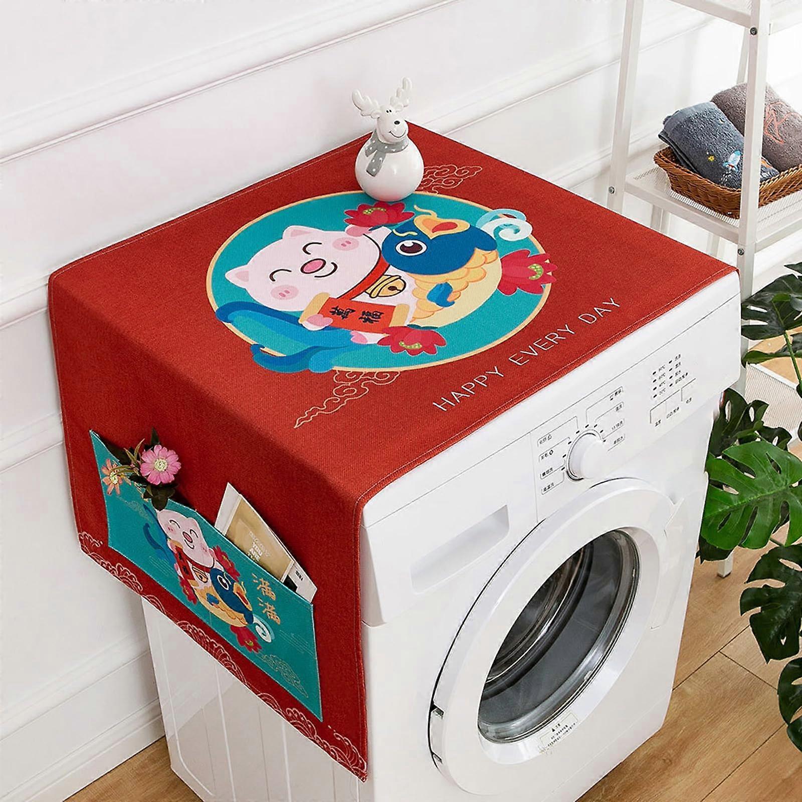 Dust cover for washing machine, storage bag for refrigerator lid, for H Style refrigerators 65X170cm