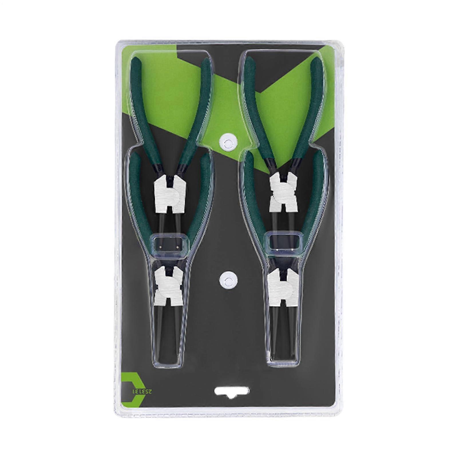 Retaining Ring Pliers Set 18 cm for Internal Steel Retaining Rings, Tool for Removing Springs for Cars and Bicycles