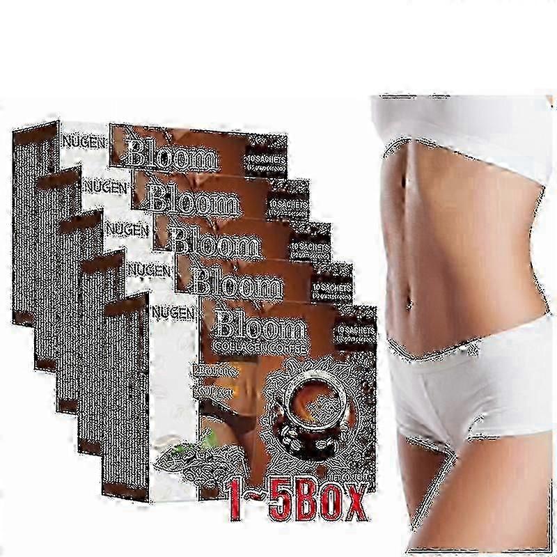 5box Nugen Bloom kollagen kaffe-ren økologisk kaffe