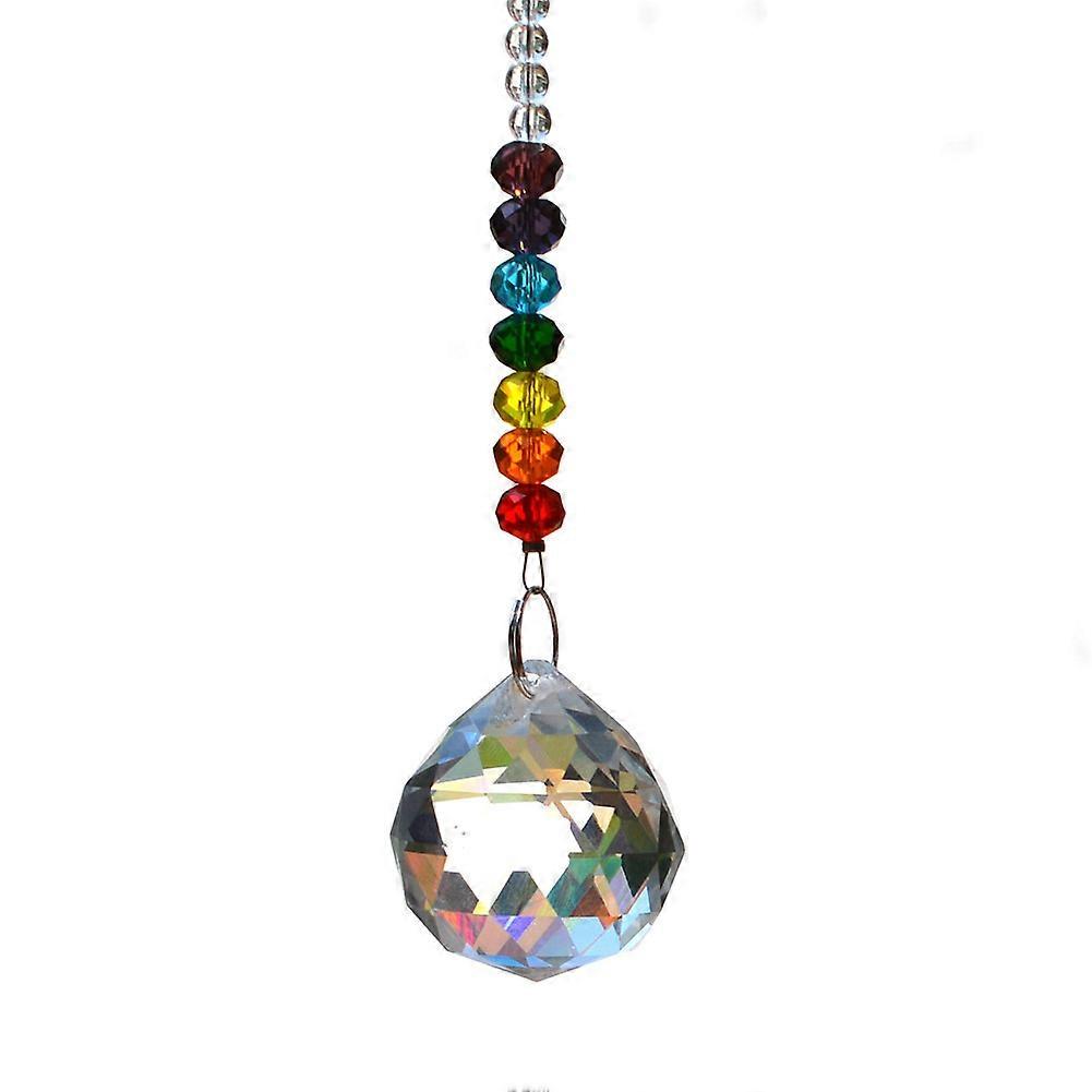 DIY Colorful Glass Ball Bead Pendant Decorative Thread Accessory