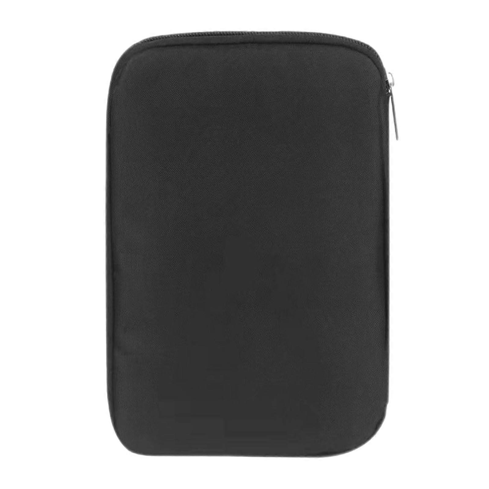 Watch Organizer Case for Travel, Foldable Watch Storage Bag with Accessories Compartment in Black, Model A