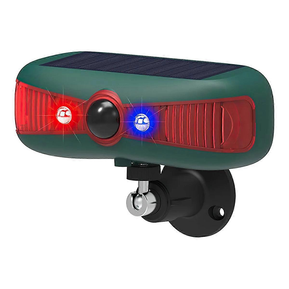 New Solar Infrared Alarm Detector Barking 129Db Sound Warning Flashing Light Motion Sensor Alarm An