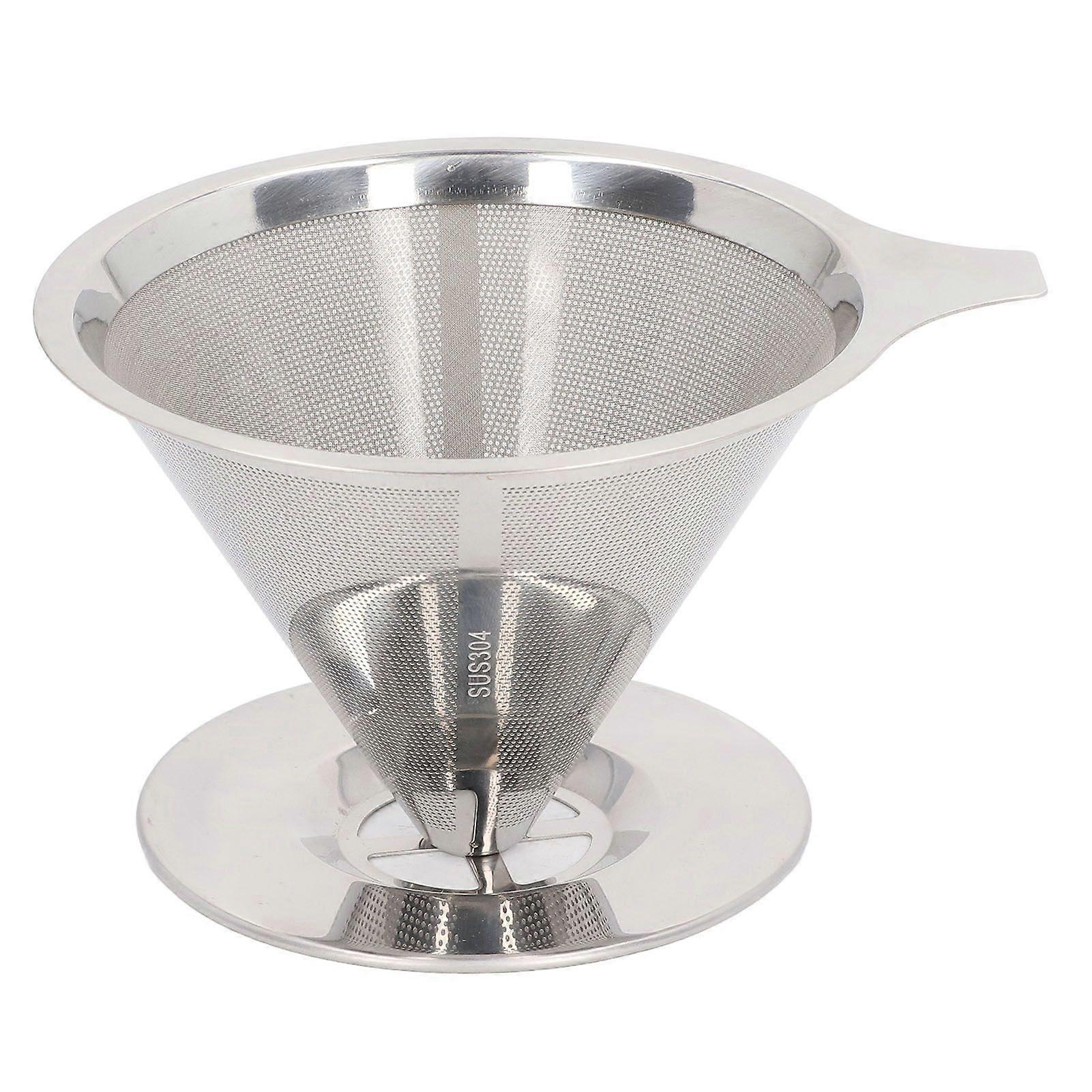 304 Stainless Steel Drip Coffee Maker with Slow Drip Filter Reusable Coffee Maker Accessory