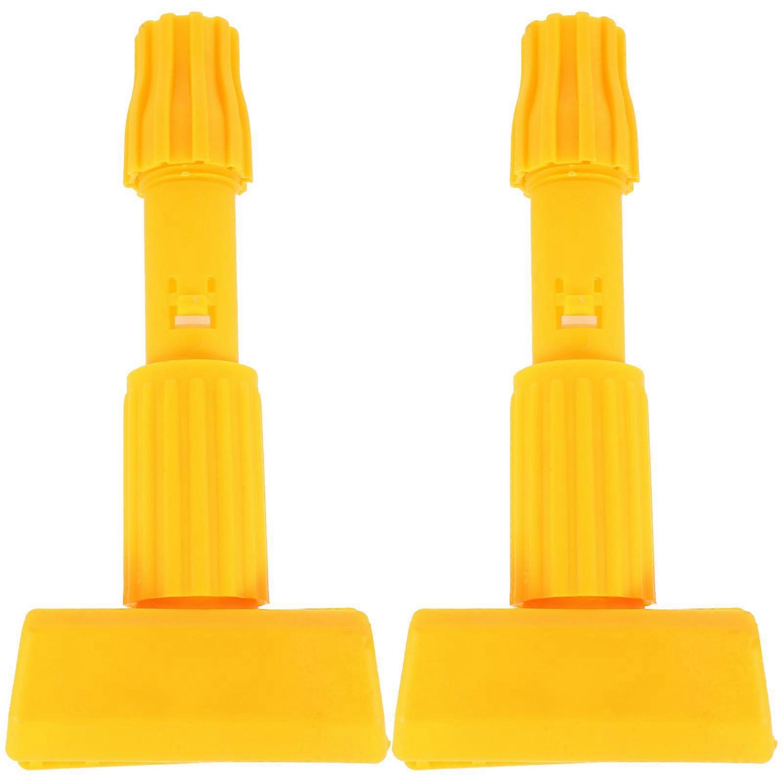 2pcs Mop Head Clips Mop Replacement Clamp Mop Handle Part Detachable Mop Head Clamp