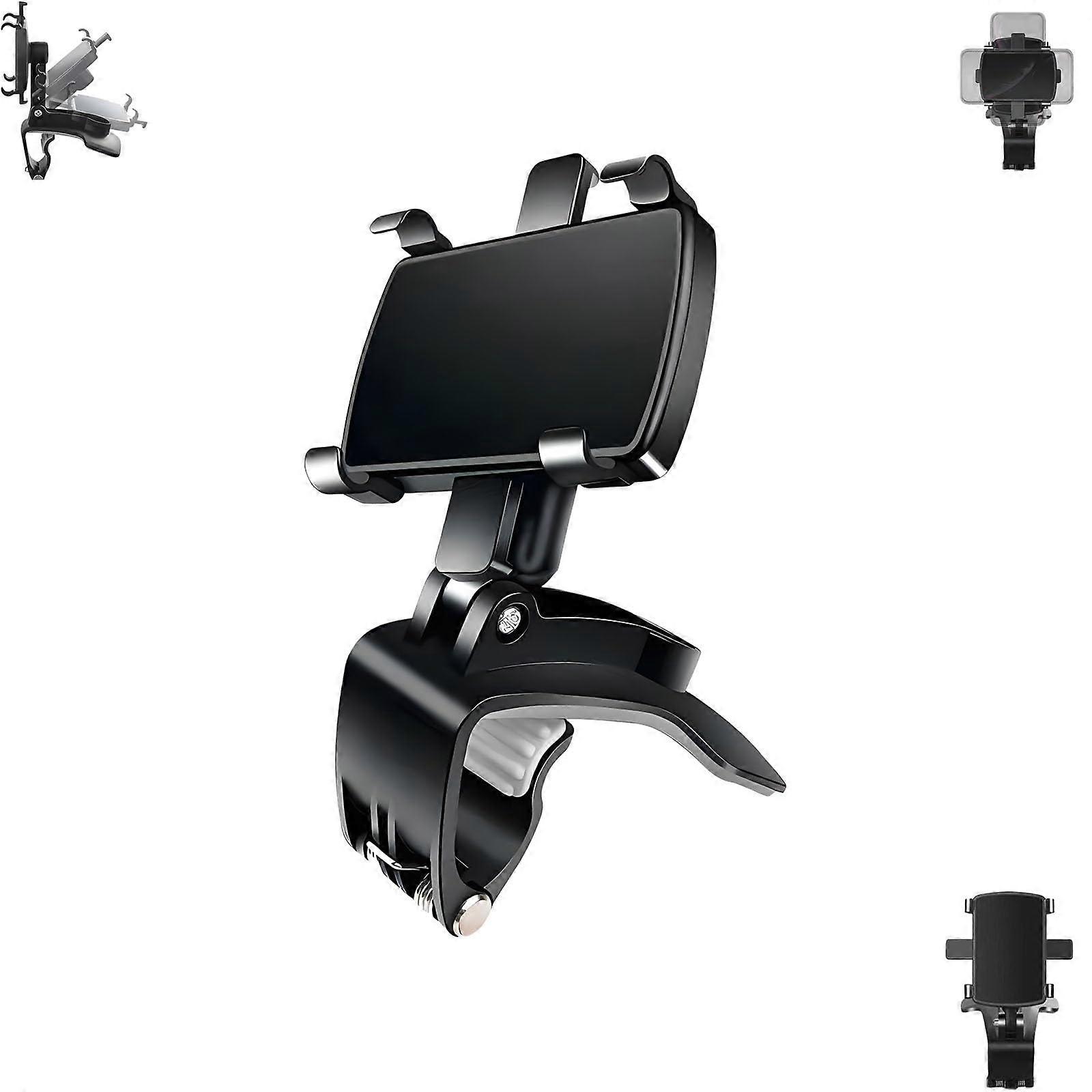 Phone Holder, Universal 360 Degree Dashboard Mount for 4-8 Inch Smartphones, Horizontal and Vertical Viewing Angle