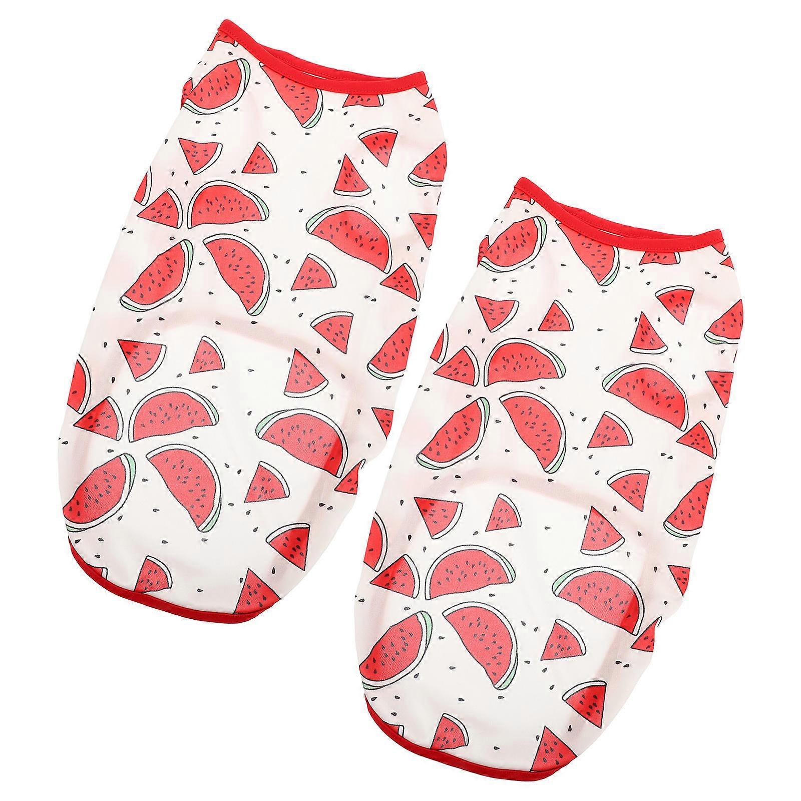 Breathable Dog Shirt Polyester Pet Costumes for Parties and Everyday Use Assorted Color 2Set