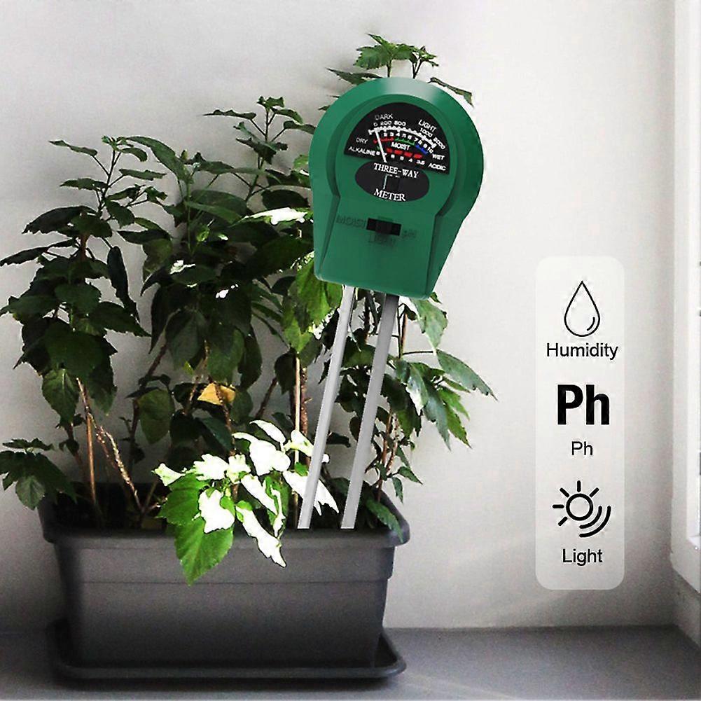 Multifunctional Soil Tester 3 In 1 Humidity Light PH Value Soil Tester Moisture Analyzer Tester for Home Garden Lawn Farm