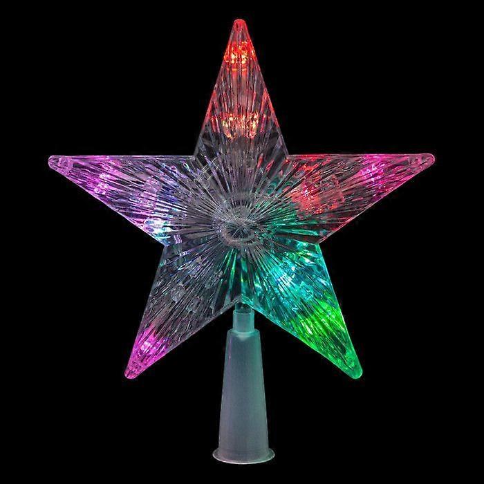 Christmas Tree Decoration - Feeric Christmas - Luminous Star - 10 Multicolored LEDs - Indoor - 17x4x20 cm