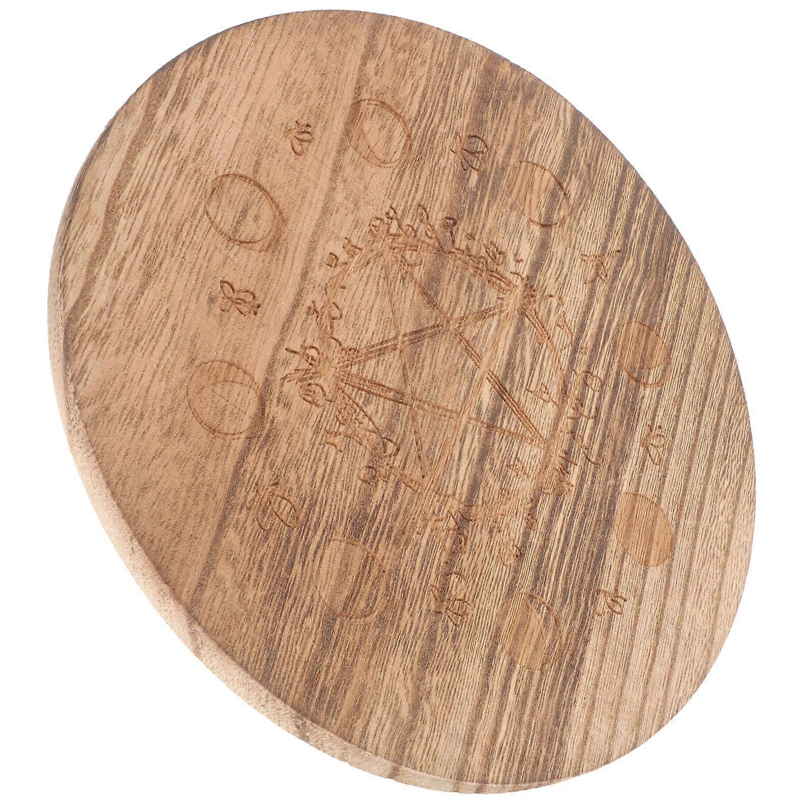 Table Candles Centrepiece Wooden Candle Holder Religious Ceremony Khaki Material Altar Stand 1Pack